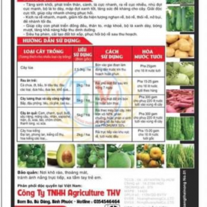 Phân bón lá, kích rễ THV-Humic